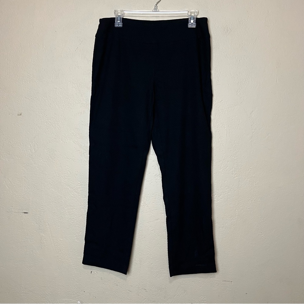 5/$30 New direction women pull‎ on black stretch ankle pants size 12